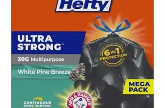 Hefty Ultra Strong 30 Gallon Trash Bags – White Pine Breeze Scent for $10.64