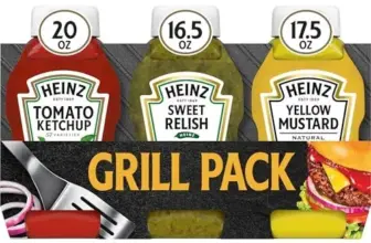 Heinz Condiments Grill Pack: Ketchup, Sweet Relish & Yellow Mustard for $4.19