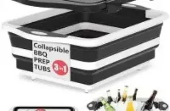 Hi Ninger 3-in-1 Collapsible BBQ Prep Tub with Lid for $13.74