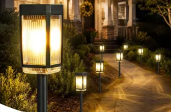 HMdecor Solar Pathway Lights (8-Pack) with 3 Brightness Modes for $20.99