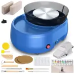 6-Inch Home Pottery Wheel with 2.2lb Air Dry Clay for $44.99