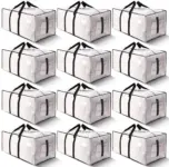 HOMESURE 12-Pack Heavy Duty Moving Bags with Zipper & Handles for $27.99