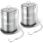 House Again 304 Stainless Steel Slim Threaded Lid Tea Infusers (2-Pack) for $9.59