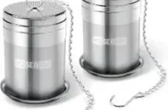 House Again 304 Stainless Steel Slim Threaded Lid Tea Infusers (2-Pack) for $9.59