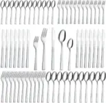 Hunnycook 60-Piece Stainless Steel Silverware Set for 12 – Now $20.49