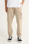 Hurley Men’s Cargo Jogger Pants in Khaki for $11.23