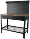 Hyper Tough 48″ Steel Workbench with Steel Mesh – $89