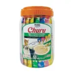 INABA Churu Cat Treat Puree Tubes – Tuna & Chicken Variety, 50 Count for $19.79