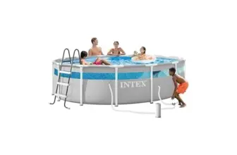 INTEX 14ft x 42in Prism Frame Above Ground Pool Set for $189.99