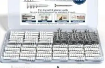 Ironkoi Self-Drilling Drywall Anchors and Screws Kit – 120 Pieces for $5.99
