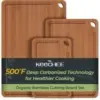 Keechee Bamboo Wood Reversible Cutting Board Set (3-Piece) for $14.49