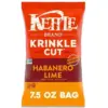 Kettle Brand Habanero Lime Krinkle Cut Potato Chips 7.5-Oz for $1.94