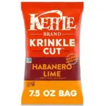 Kettle Brand Habanero Lime Krinkle Cut Potato Chips 7.5-Oz for $1.94