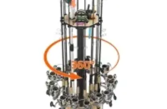 Kexmo 360° Lockable Wheels Heavy-Duty Steel Fishing Rod Holder for $25.89