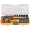 Klein Tools KNECT Impact Pass Through Socket Set 21pc – $29.98