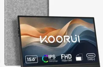 KOORUI 15.6″ FHD Portable Monitor Now $64.88, Originally $119.99
