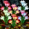 KuBace Solar LED Lily Flower Lights (6-Pack) for $19.99