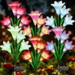 KuBace Solar LED Lily Flower Lights (6-Pack) for $19.99
