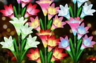 KuBace Solar LED Lily Flower Lights (6-Pack) for $19.99