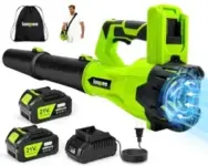 Laapee 650CFM Cordless Electric Leaf Blower with 2x 4.0Ah Batteries for $38