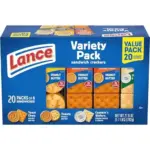 Lance Sandwich Crackers Variety Pack – 4 Packs of 20 Count for $7.64