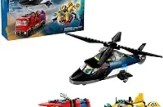LEGO City Helicopter, Fire Truck & Submarine Remix Set – $47.99
