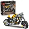LEGO Technic Yellow Motorcycle Toy with 3-Piston Engine – $7.25
