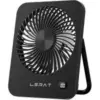 Lerat 5-Speed USB Rechargeable Desk Fan with LED Display for $9.97