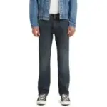 Levi’s Men’s 505 Regular Fit Jeans in Dark Stonewash for $26.97