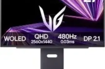 LG 27″ Ultragear OLED Gaming Monitor – 2560×1440, 480Hz for $547.54