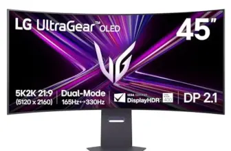 LG 45GX950A-B UltraGear 45″ 5K2K OLED Curved Monitor for $1199.99