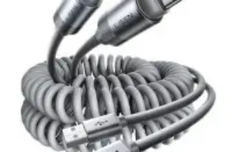 Lisen 4ft 3.1A Coiled USB-A to USB-C Cable (2-Pack) for $6.99