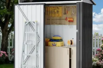 Lockable 5×3 FT Outdoor Storage Shed with Window for $104.99