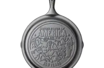 Lodge 10.25″ Cast Iron Skillet with Teardrop Handle for $24