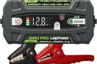 Lokithor J2250 PRO 2250A LiFePO4 Jump Starter for Gas and Diesel Engines – $64.97