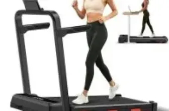 Lontek 43″ High Armrest Auto Incline Walking Pad Treadmill for $169.99