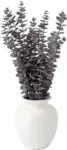 23″ Mainstays Artificial Purple Eucalyptus in White Ceramic Vase for $3.84