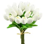 Mandy’s 20 Piece Artificial Pure White Tulips for $9.99