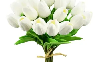 Mandy’s 20 Piece Artificial Pure White Tulips for $9.99