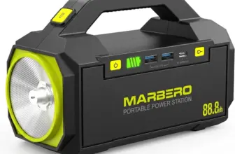 Marbero 88.8Wh 24000mAh Portable Power Station with Flashlight for $54.99