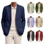 Men’s Casual Notch Lapel Suit Jacket for $18.99
