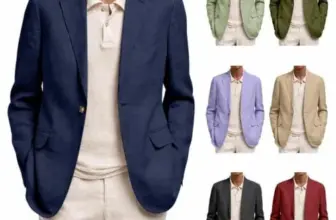 Men’s Casual Notch Lapel Suit Jacket for $18.99