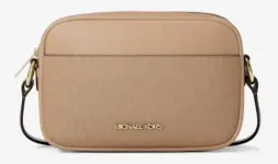 Michael Kors Jet Set Small Signature Logo Camera Crossbody Bag for $44 $44.00
