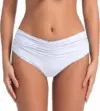 Mid Rise Ruched Bikini Bottoms in Multiple Colors for $8.99