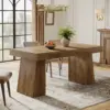 Millwood Pines 55″ Dining Table in Light Brown for $165.99