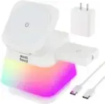 Minthouz 3-in-1 Wireless Charging Station with Night Light for $13.99