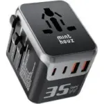 Minthouz 35W Dual Voltage Universal Travel Adapter for $12.49