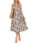 Misfay Women’s Sleeveless A-Line Maxi Dress with Pockets for $9.99