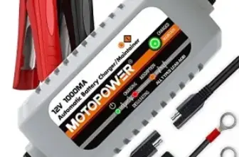 MOTOPOWER MP00205B 12V 1000mA Automatic Battery Charger for $14