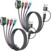 Mpatiby 4-in-2 5′ Multi Charging Cable (2-Pack) for $8.99